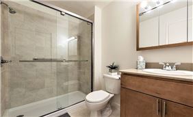 Contemporary Bathroom Style with Walk-In Shower Option