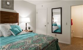 Bedroom Featuring Walk-In Closet