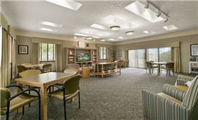 Our Community Building is Available for Private Events and Includes a Full Kitchen and Complimentary WiFi Access!