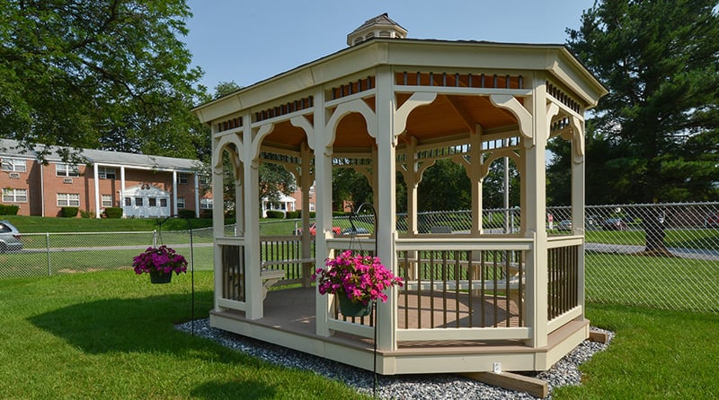 Gazebo in Garden of Manor House Apartments at Manor Communities, Lancaster/Pennsylvania
