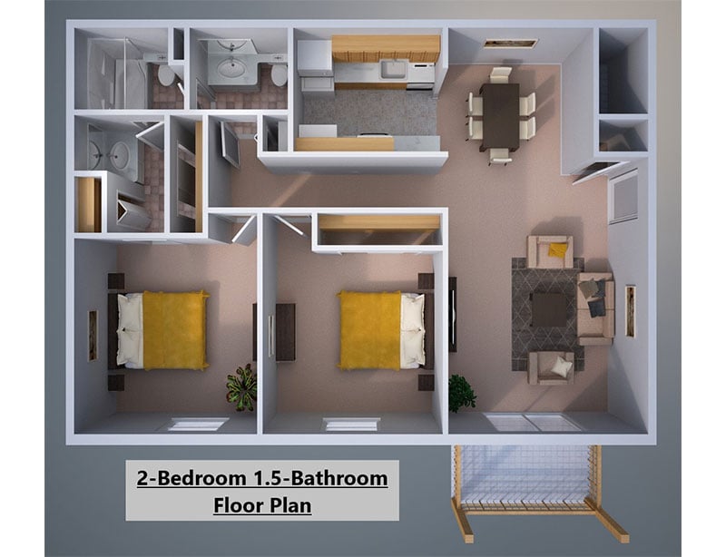 California Apartments Floor Plan