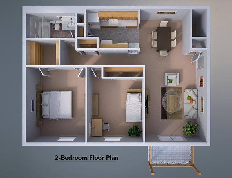 East Mountain Apartments Floor Plan