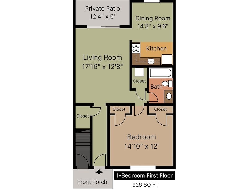 Floor Plan of Springetts Apartments