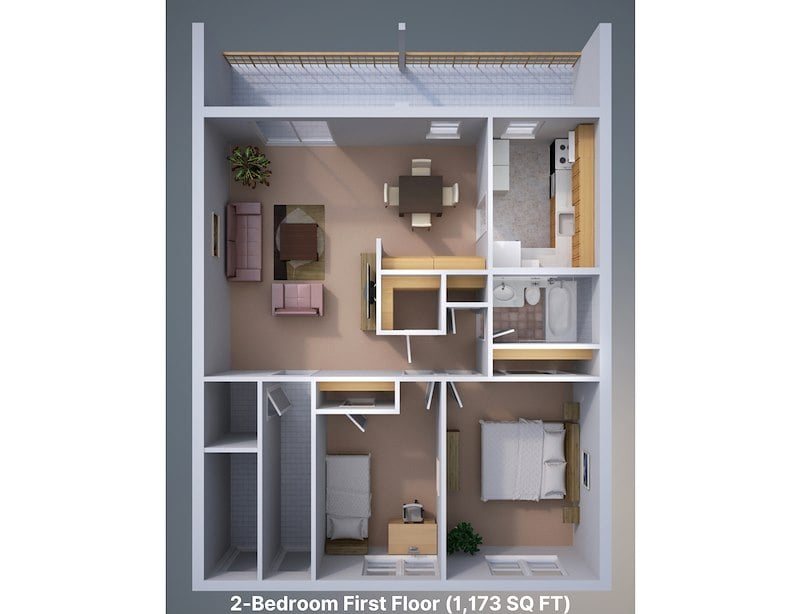 Floor Plan of Springetts Apartments