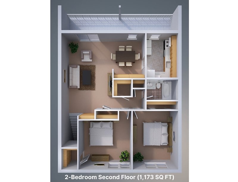 Floor Plan of Springetts Apartments
