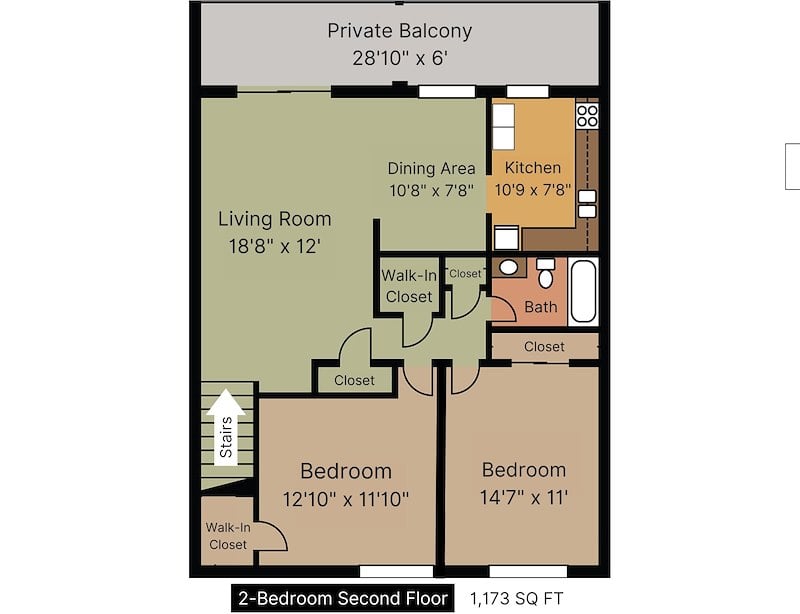 Floor Plan of Springetts Apartments