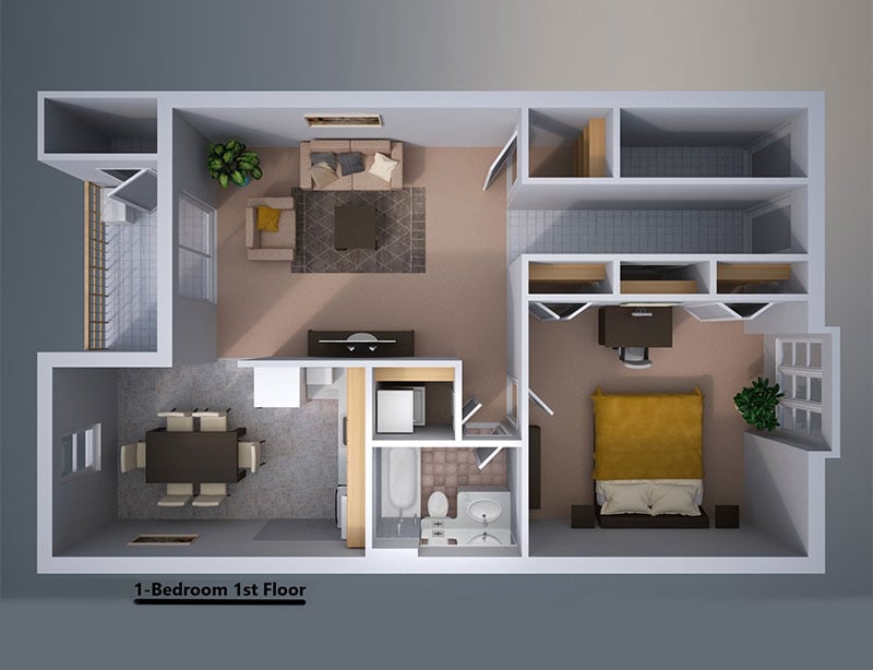 Powder Mill Apartments Floor Plan