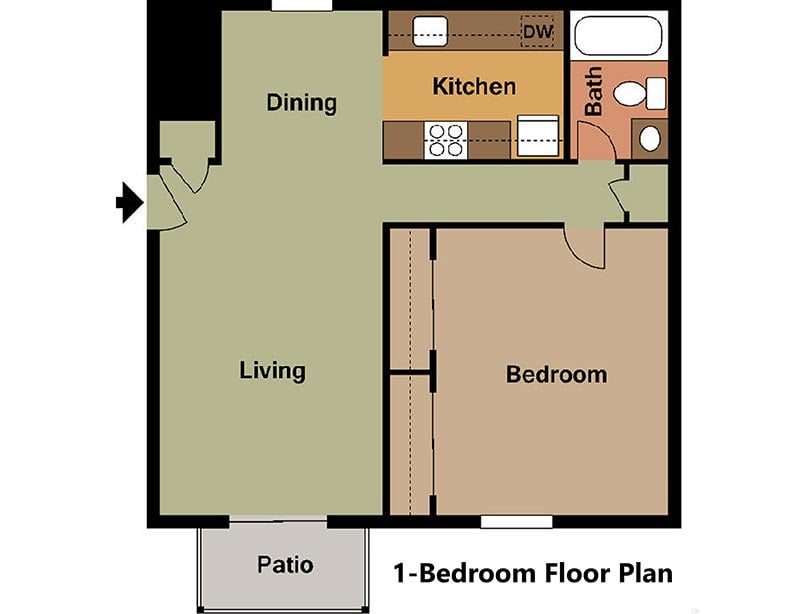 East Mountain Apartments Floor Plan