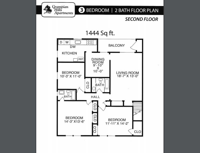 Grampian Hills Apartments Floor Plan