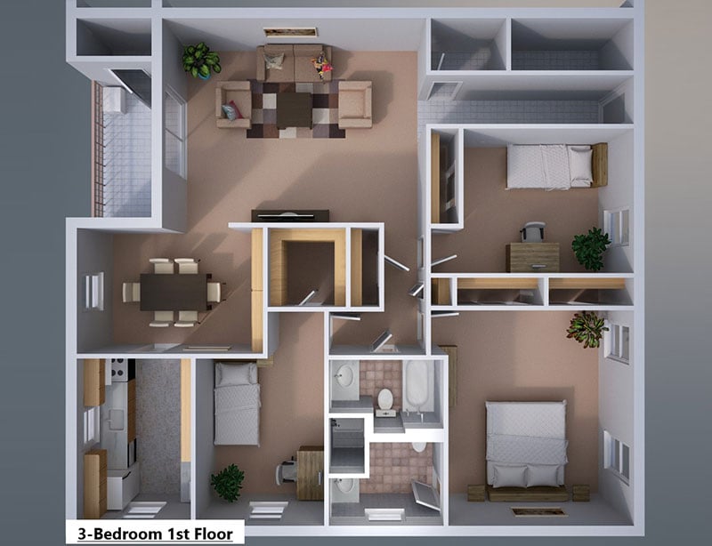 Powder Mill Apartments Floor Plan