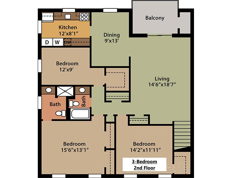 Powder Mill Apartments Floor Plan