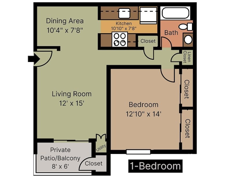 Pikeview Manor Apartments Floor Plan